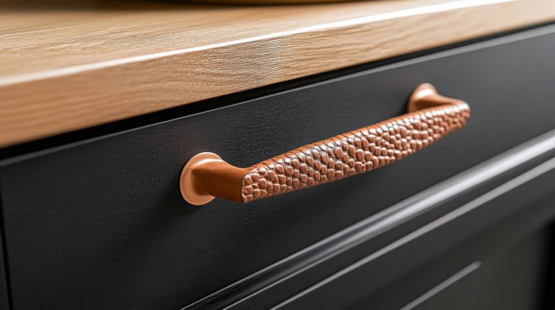 Well-chosen hardware makes it easier to open and close cabinets